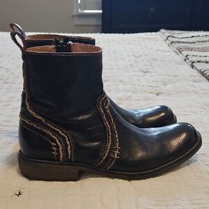 Bed Stu Men's Black Leather Boots